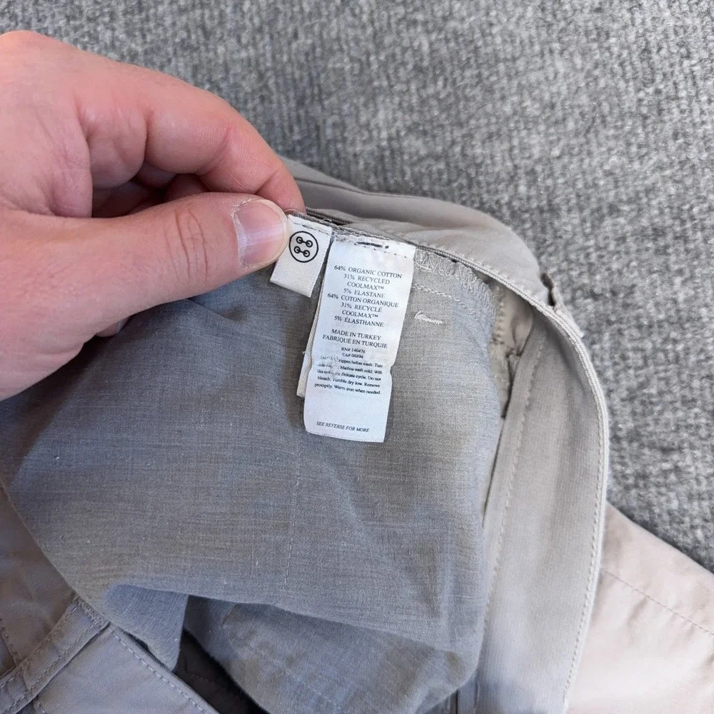 Faherty Pants Mens 30x27 Gray Organic Cotton Movement 5-Pocket Classic Tapered - Picture 8 of 11